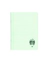 Caiet A5 48 file DACO, coperta plastic, 70 g/mp, dictando, Verde pastel