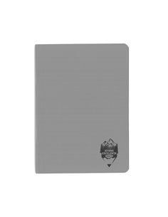 Caiet A5 48 file DACO, coperta plastic, 70 g/mp, dictando, Gri