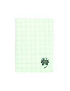 Caiet A5 48 file DACO, coperta plastic, 70 g/mp, matematica, Verde pastel