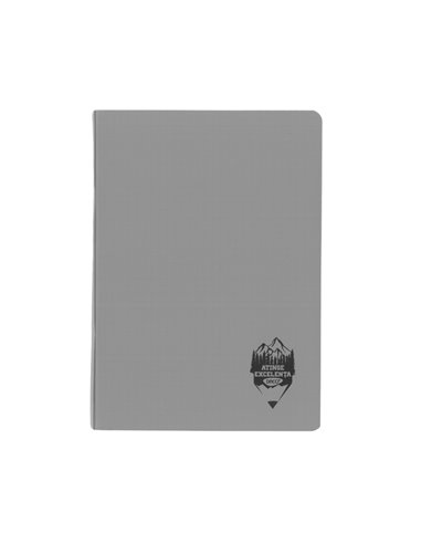 Caiet A5 48 file DACO, coperta plastic, 70 g/mp, matematica, Gri