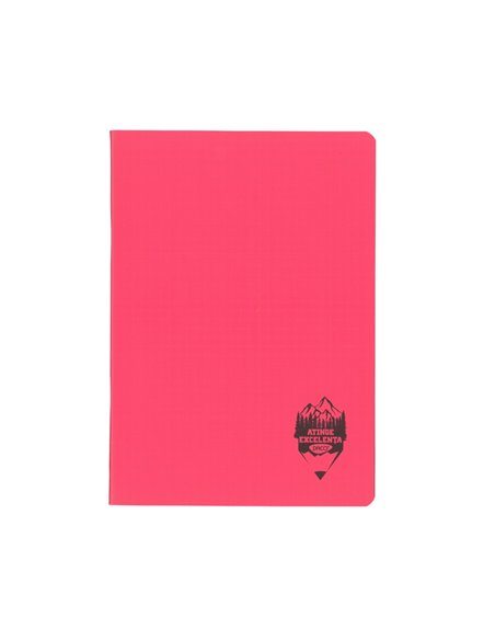 Caiet A5 48 file DACO, coperta plastic, 70 g/mp, matematica, Roz