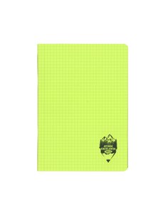 Caiet A5 48 file DACO, coperta plastic, 70 g/mp, matematica, Verde