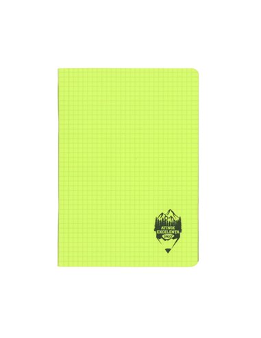 Caiet A5 48 file DACO, coperta plastic, 70 g/mp, matematica, Verde
