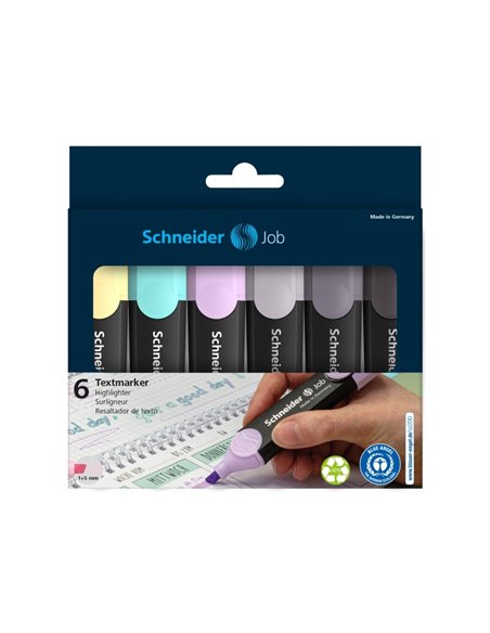 Textmarker Schneider Job TMK056, 6 culori