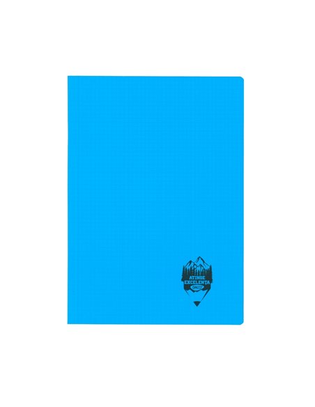 Caiet A4 60 file DACO, coperta plastic, 70 g/mp, matematica, Albastru