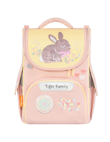 TGNQ-105A(1),Ghiozdan neechipat nature quest motiv bows and bunny