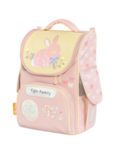 TGNQ-105A(1),Ghiozdan neechipat nature quest motiv bows and bunny
