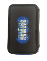 BMPE2503-1,Penar neechipat PIGNA, 3 fermoare, motiv Batman, Negru