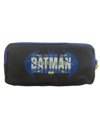 BMPE2520-1,Penar etui PIGNA, 3 fermoare, motiv Batman, Negru BMPE2520-1,Penar etui PIGNA, 3 fermoare, motiv Batman, Negru