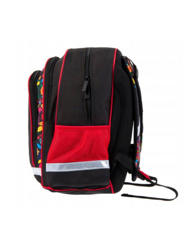 G342,Ghiozdan Starpak 396187 Sweet Horses 2, 39 x 29 x 19.5 cm, negru cu rosu G342,Ghiozdan Starpak 396187 Sweet Horses 2, 39 x 29 x 19.5 cm, negru cu rosu