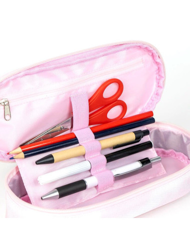 P4475,Penar neechipat Cerda 39183, 1 fermoar, motiv Barbie, 22.5 cm, Roz