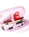 P4475,Penar neechipat Cerda 39183, 1 fermoar, motiv Barbie, 22.5 cm, Roz