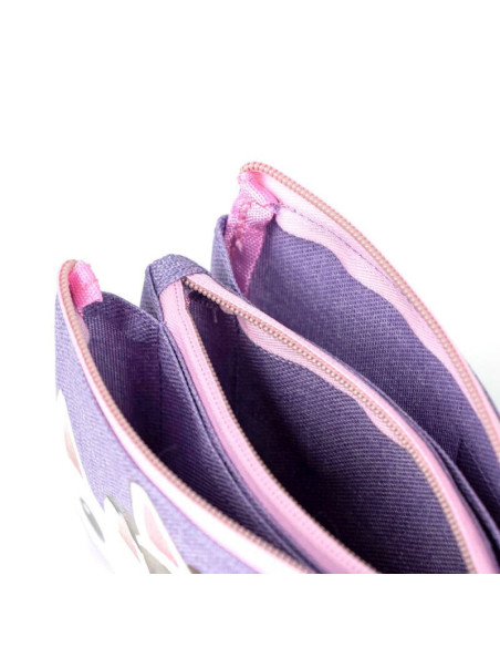 P4477,Penar neechipat Cerda 37084, 2 fermoare, 22 cm, motiv Gabbys Dollhouse, mov cu roz