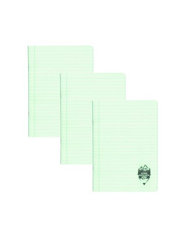 Set 3 x Caiet Daco A5, 48 file, 70 g/mp, dictando, coperta plastic, Verde pastel