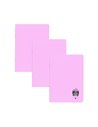 Set 3 x Caiet Daco A5, 48 file, 70 g/mp, dictando, coperta plastic, Mov pastel