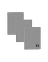 Set 3 x Caiet Daco A5, 48 file, 70 g/mp, dictando, coperta plastic, Gri