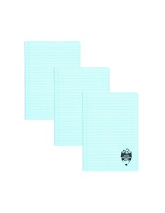 Set 3 x Caiet Daco A5, 48 file, 70 g/mp, dictando, coperta plastic, Albastru deschis