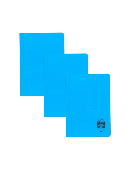 Set 3 x Caiet Daco A5, 48 file, 70 g/mp, dictando, coperta plastic, Albastru  Set 3 x Caiet Daco A5, 48 file, 70 g/mp, dictando, coperta plastic, Albastru
