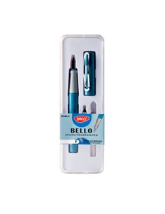 Stilou Bello Daco ST209/2, penita fina, Albastru