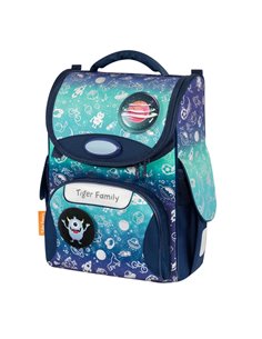 Ghiozdan neechipat Tiger Family Nature Quest TGNQ-097A(2), Motiv space things, Go Green