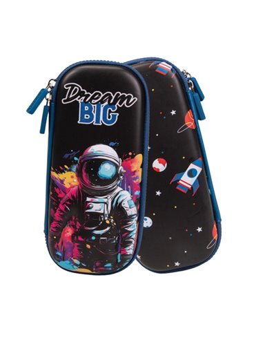 Penar neechipat tip etui 3D S-COOL SC3027, 1 fermoar, Motiv dream big