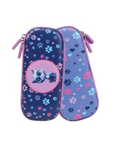 Penar neechipat tip etui 3D S-COOL SC3022, 1 fermoar, Motiv meow