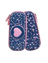 Penar neechipat tip etui 3D S-COOL SC3024, 1 fermoar, Motiv pink heart