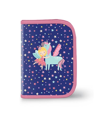 Penar echipat YOLLO, 1 fermoar, 2 extensii, 30 piese, Motiv unicorn