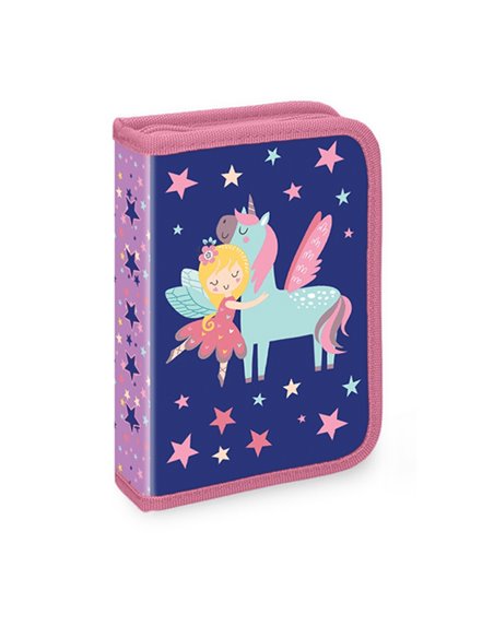 Penar echipat YOLLO, 1 fermoar, 2 extensii, 30 piese, Motiv unicorn