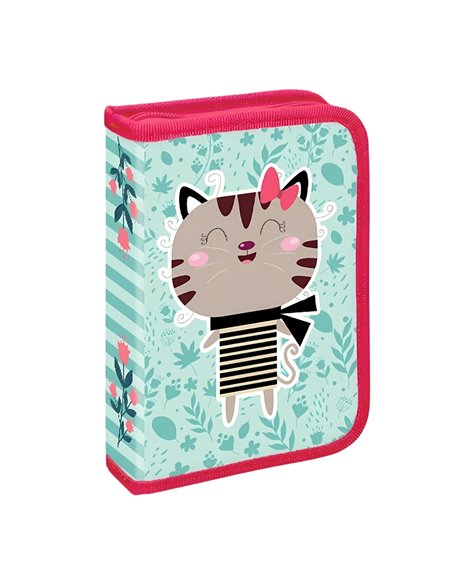 Penar echipat 1 fermoar, 2 extensii Yollo YL107, Motiv Cat