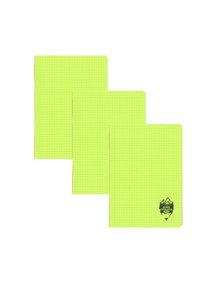 Set 3 x Caiet Daco A5, 48 file, 70g/mp, matematica, coperta plastic, Verde neon Set 3 x Caiet Daco A5, 48 file, 70g/mp, matematica, coperta plastic, Verde neon