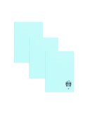 Set 3 x Caiet Daco A5, 48 file, 70g/mp, matematica, coperta plastic, Albastru deschis