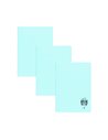 Set 3 x Caiet Daco A5, 48 file, 70g/mp, matematica, coperta plastic, Albastru deschis