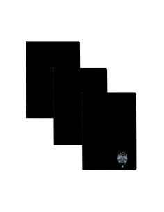 CT461AR/NEGRU-3BUC/SET,Set 3 x Caiet Daco A4, 60 file, 70g/mp, matematica, coperta plastic, Negru