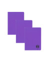CT461AR/MOV-3BUC/SET,Set 3 x Caiet Daco A4, 60 file, 70g/mp, matematica, coperta plastic, Mov
