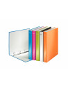 LZ42420036,Caiet mecanic wow Leitz, A4, 4 inele, 25 mm / 40 mm, Albastru Metalizat