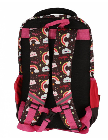 SWUNICOR01,Ghiozdan scoala Pigna, pentru clasa 0, 3 fermoare, motiv Unicorn, Negru SWUNICOR01,Ghiozdan scoala Pigna, pentru clasa 0, 3 fermoare, motiv Unicorn, Negru