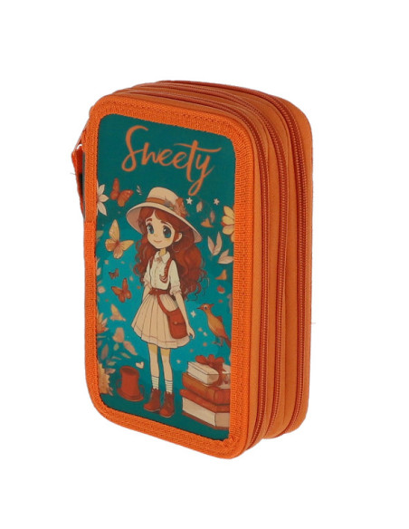 MCPE3FCK08,Penar neechipat 3 fermoare sweety verde pigna