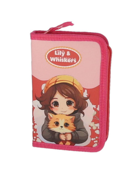 MCPE31CK91,Penar echipat 31 piese 1 fermoar 2 extensii lily roz pigna