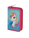 MCPE31CK95,Penar echipat 31 piese 1 fermoar 2 extensii unicorn albastru pigna