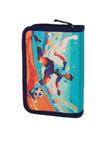 MCPE31CK99,Penar echipat 31 piese 1 fermoar 2 extensii fotbal albastru pigna