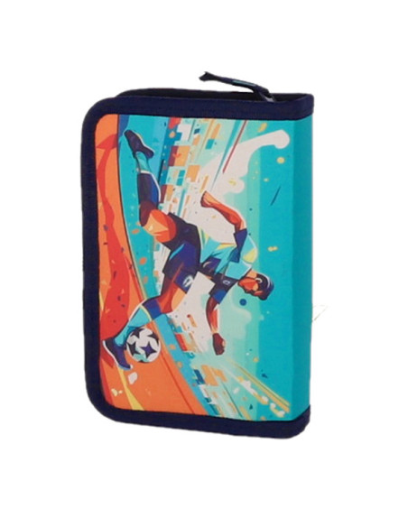 MCPE31CK99,Penar echipat 31 piese 1 fermoar 2 extensii fotbal albastru pigna