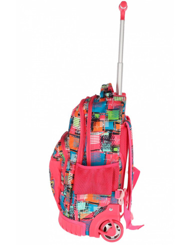 LE48TR03,Ghiozdan troller strong roz pigna