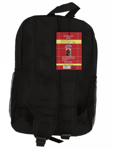 LE42LCNE,Ghiozdan clasele i-iv negru 2 fermoare pigna