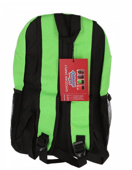 LE42LCVE,Ghiozdan clasele i-iv verde 2 fermoare pigna