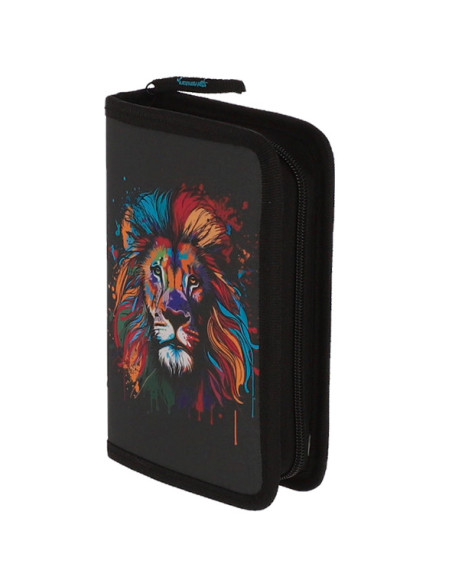 MCPE23ME53,Penar echipat 23 piese 1 fermoar 2 extensii leu negru pigna