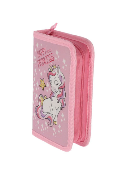 MCPE23ME56,Penar echipat 23 piese 1 fermoar 2 extensii unicorn roz pigna