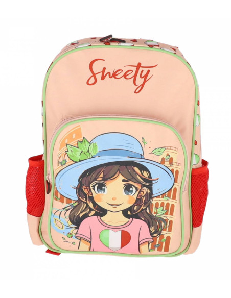 SORS38IT,Ghiozdan clasa 0 3 fermoare sweety pigna