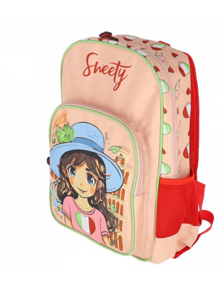 SORS38IT,Ghiozdan clasa 0 3 fermoare sweety pigna