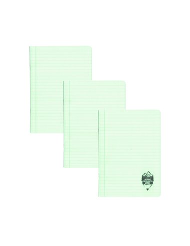 Set 3 x Caiet Daco A4, 60 file, 70g/mp, dictando, coperta plastic, Verde pastel